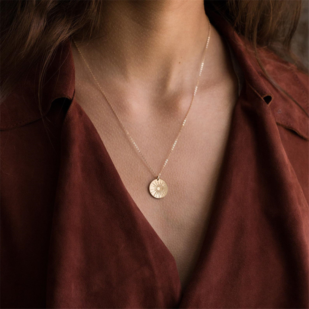 Collar rayo de sol - Collar con diminutos colgantes de sol