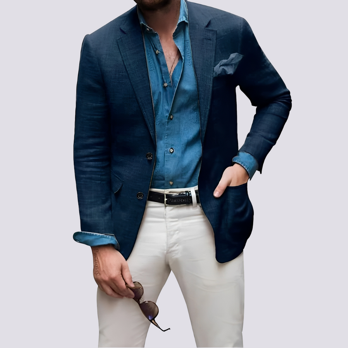 Glenn - Chaqueta elegante para hombres con botones