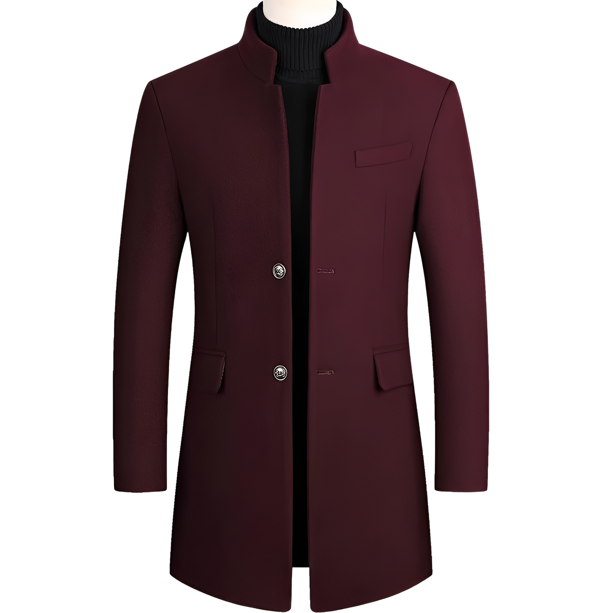 Andre - Abrigo elegante con cuello alto para hombres
