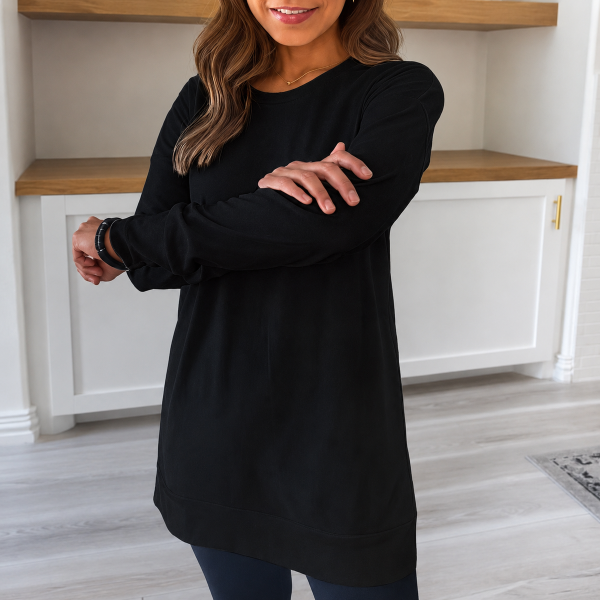 Magali - Blusa Sofisticada con Escote Redondo
