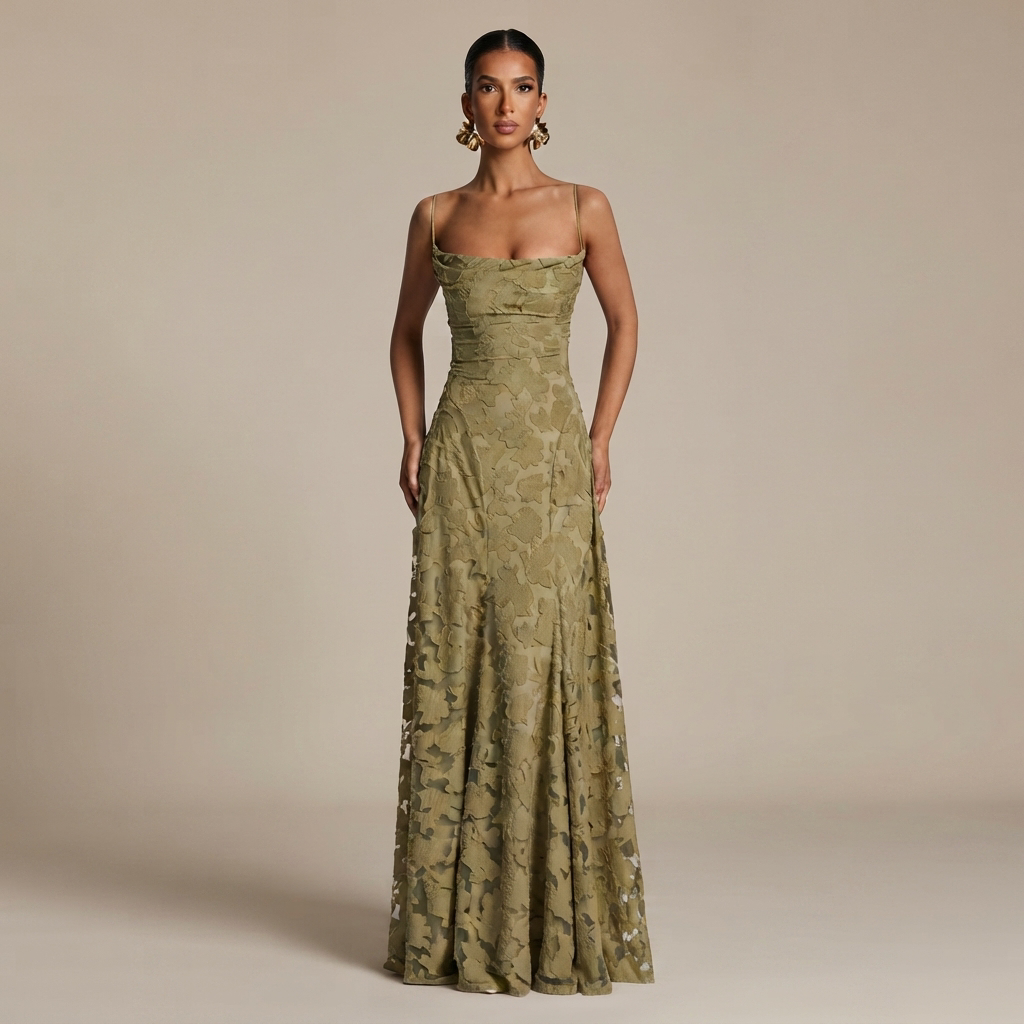 Helena - Maxi Vestido Sin Espalda Elegante