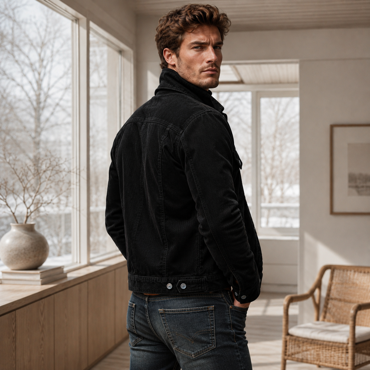 Meilyr - Chaqueta Cargo Cómoda