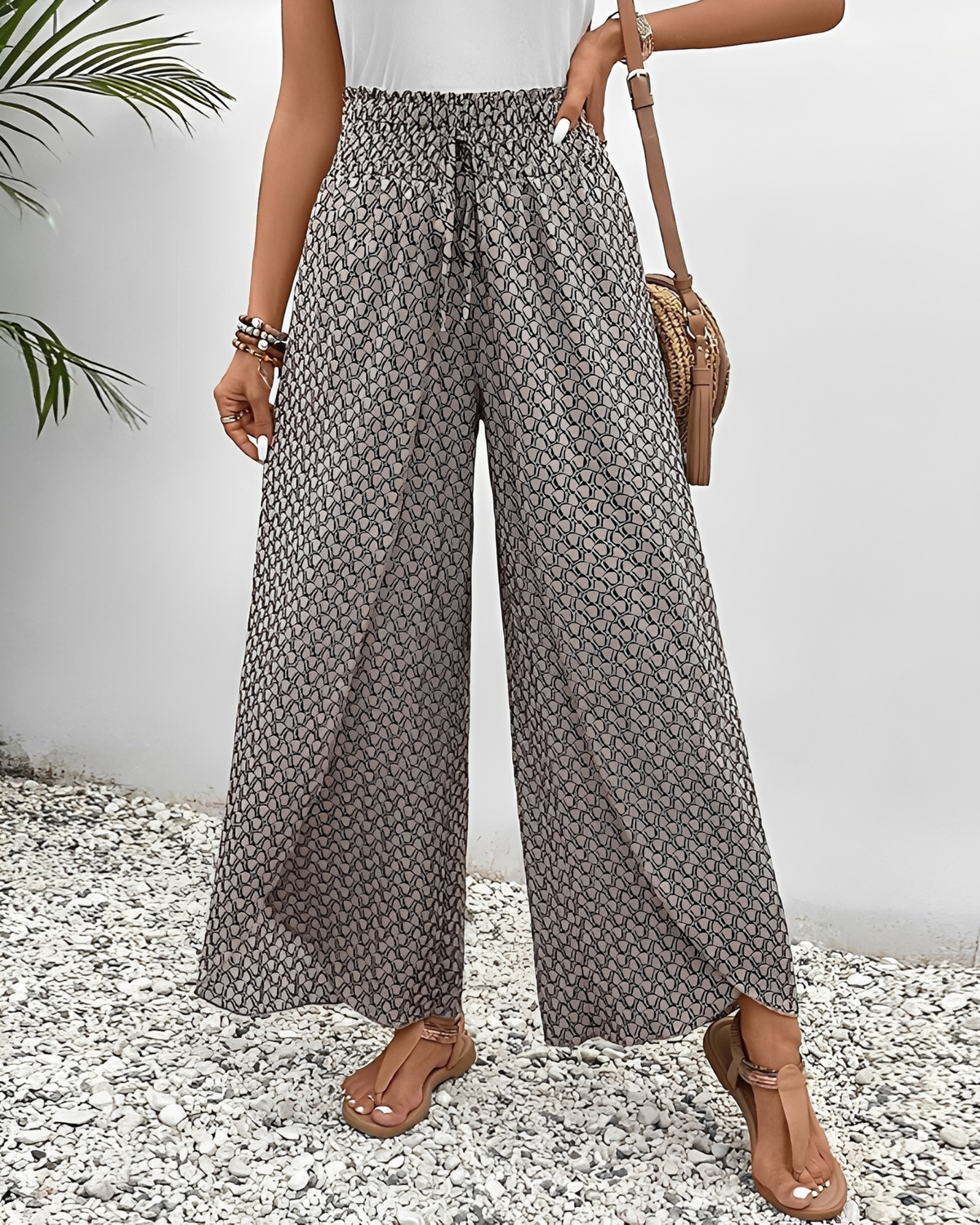 Stéphane - Pantalones Amplios y Cómodos de Pierna Ancha