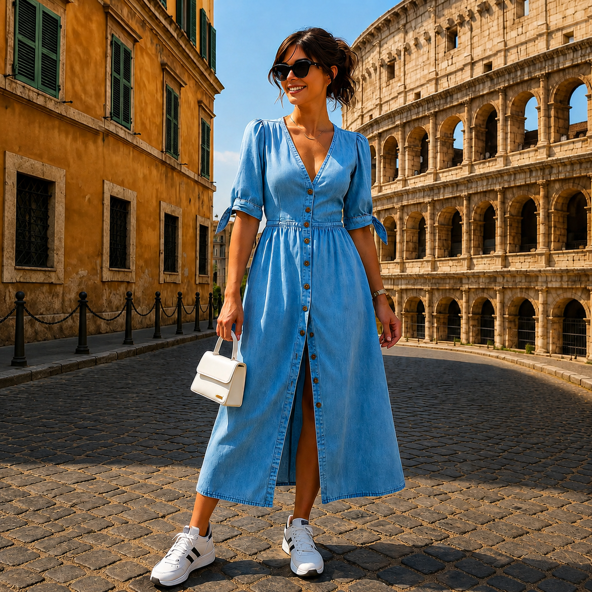 Marsha - Vestido Sofisticado con Botones