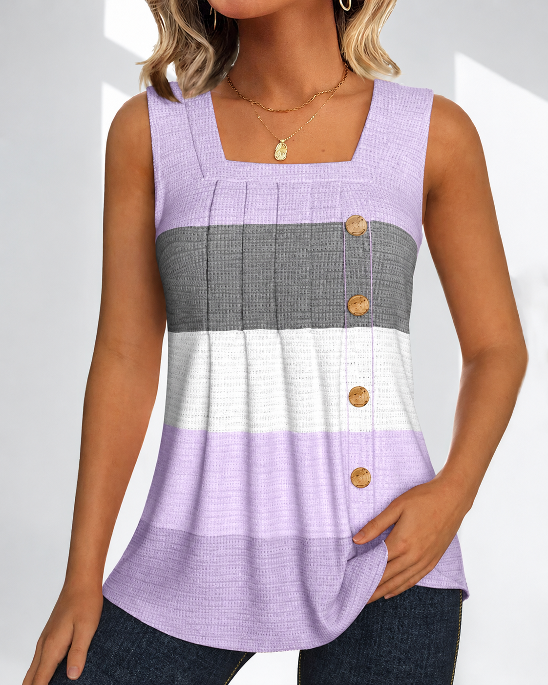 Panbela - Blusas Plisadas a Rayas