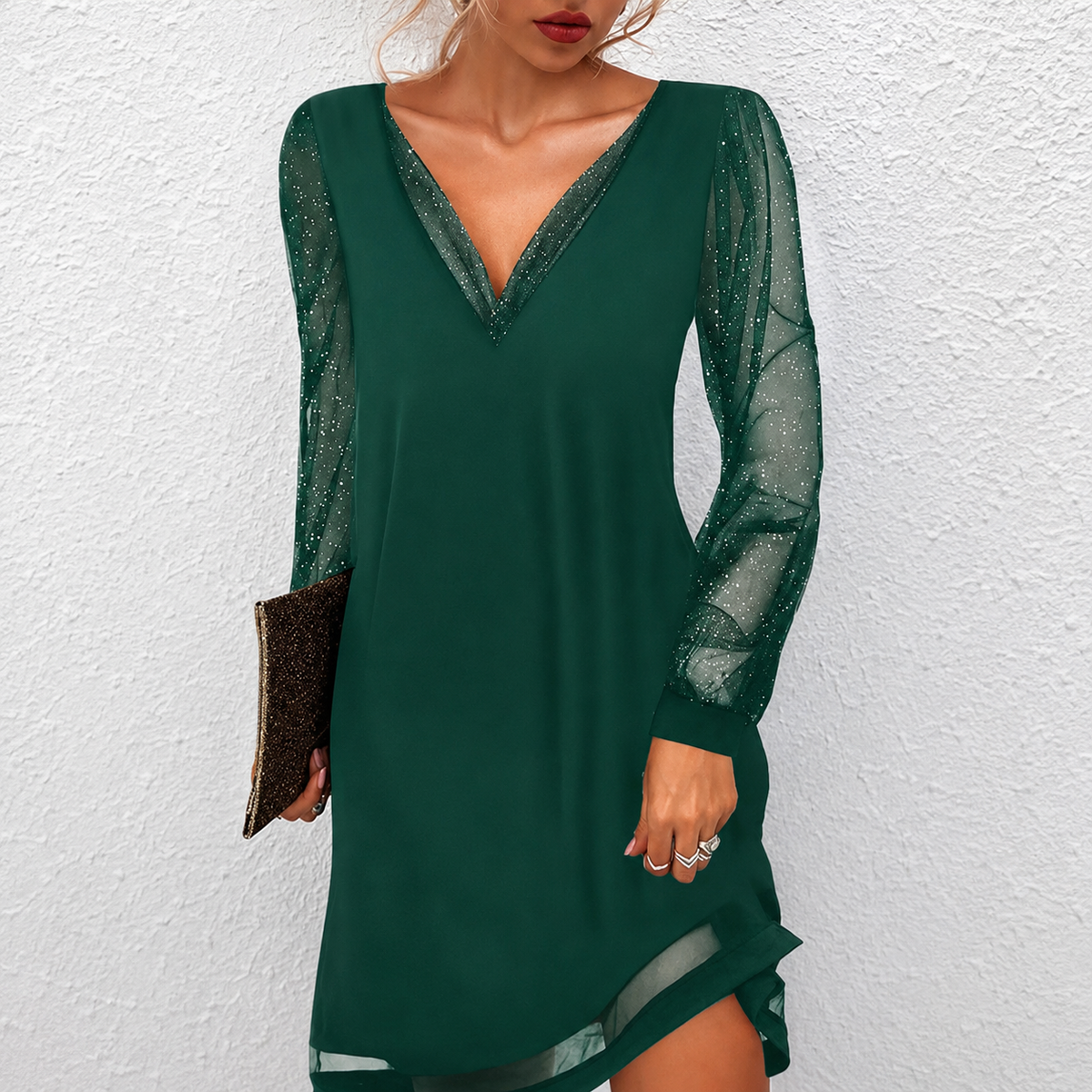 Mierra - Vestido Mini Sofisticado con Escote en V