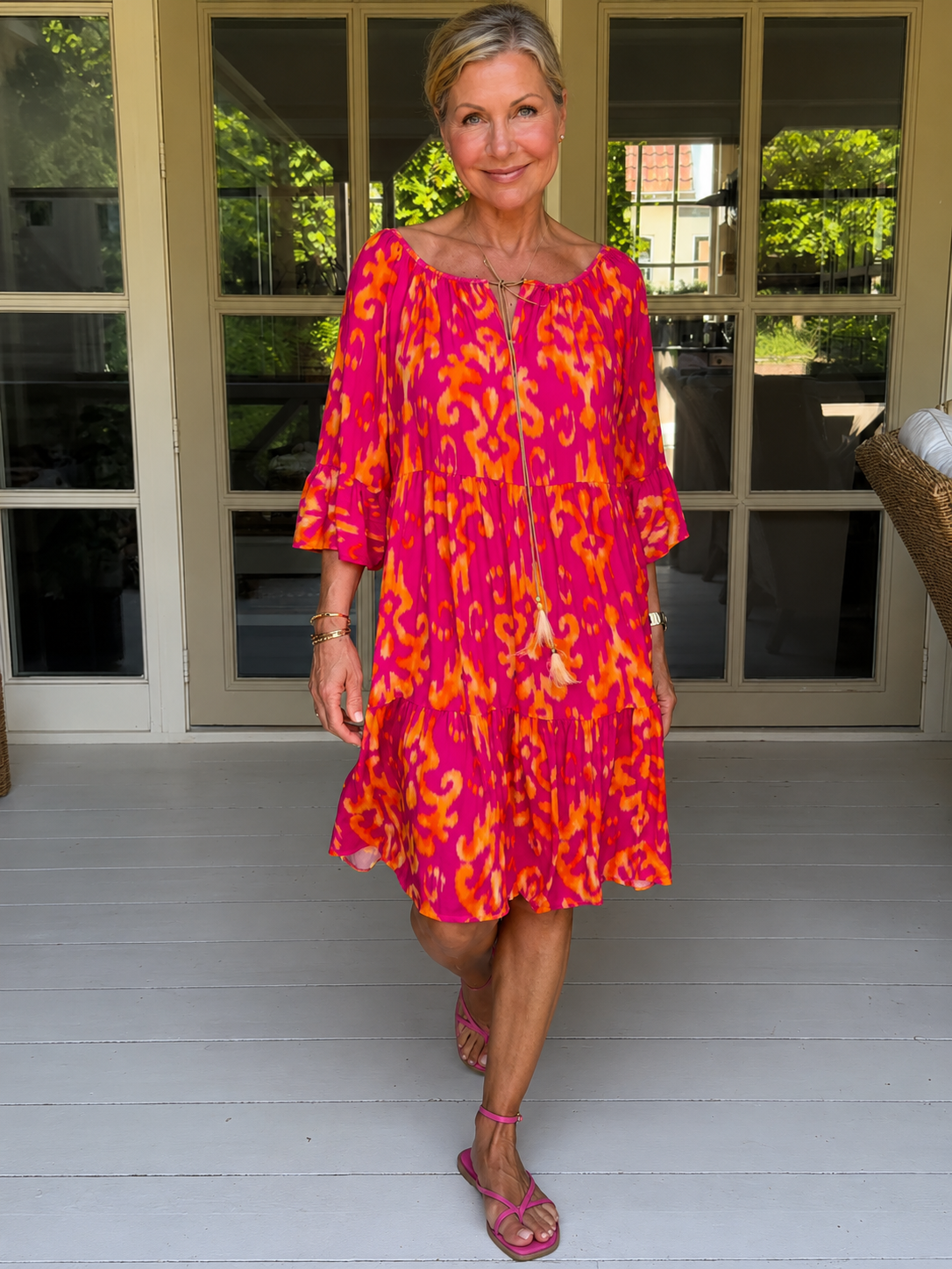 Vishay - Vestido Midi Casual y Holgado
