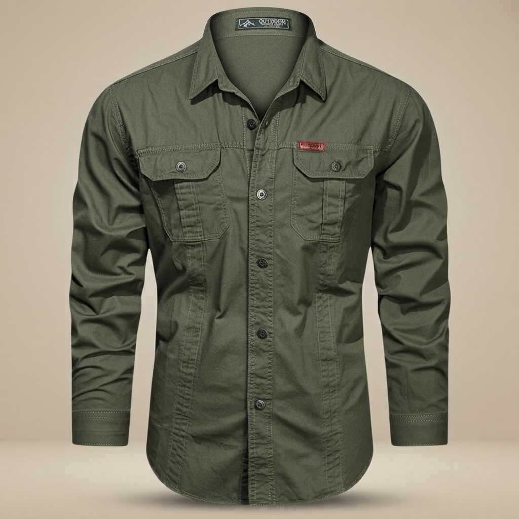 Hayden - Camisa Cargo de Manga Larga con Varios Bolsillos