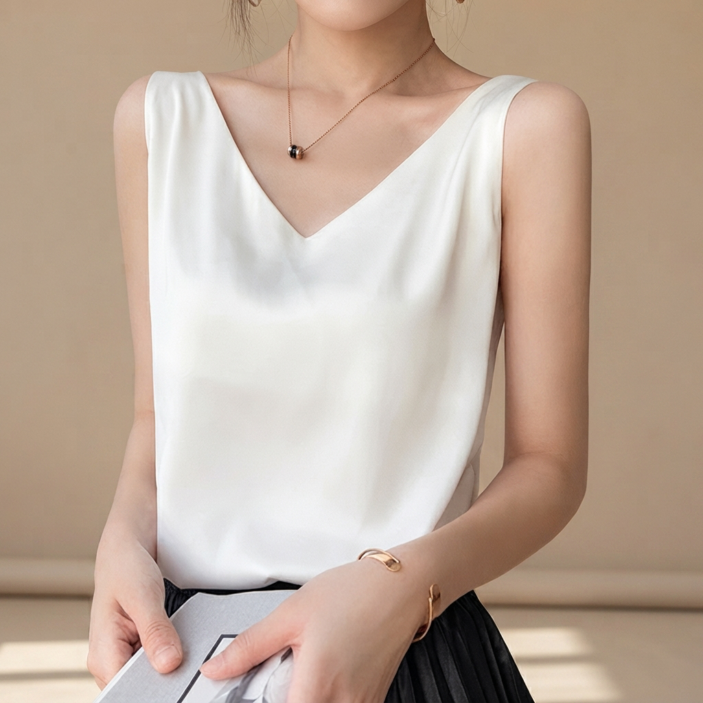Trina - Blusa Elegante con Escote en V