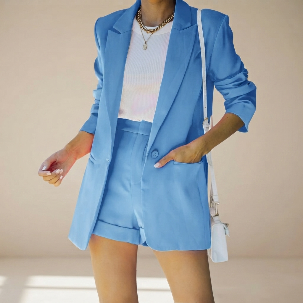 Geraldine - Set de Traje Corto Sofisticado