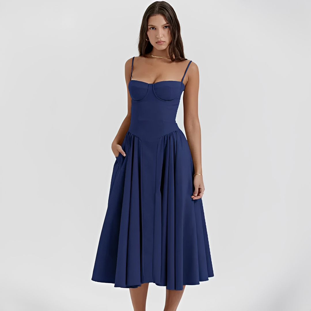 Michaela - Vestido Midi Sofisticado y Chic