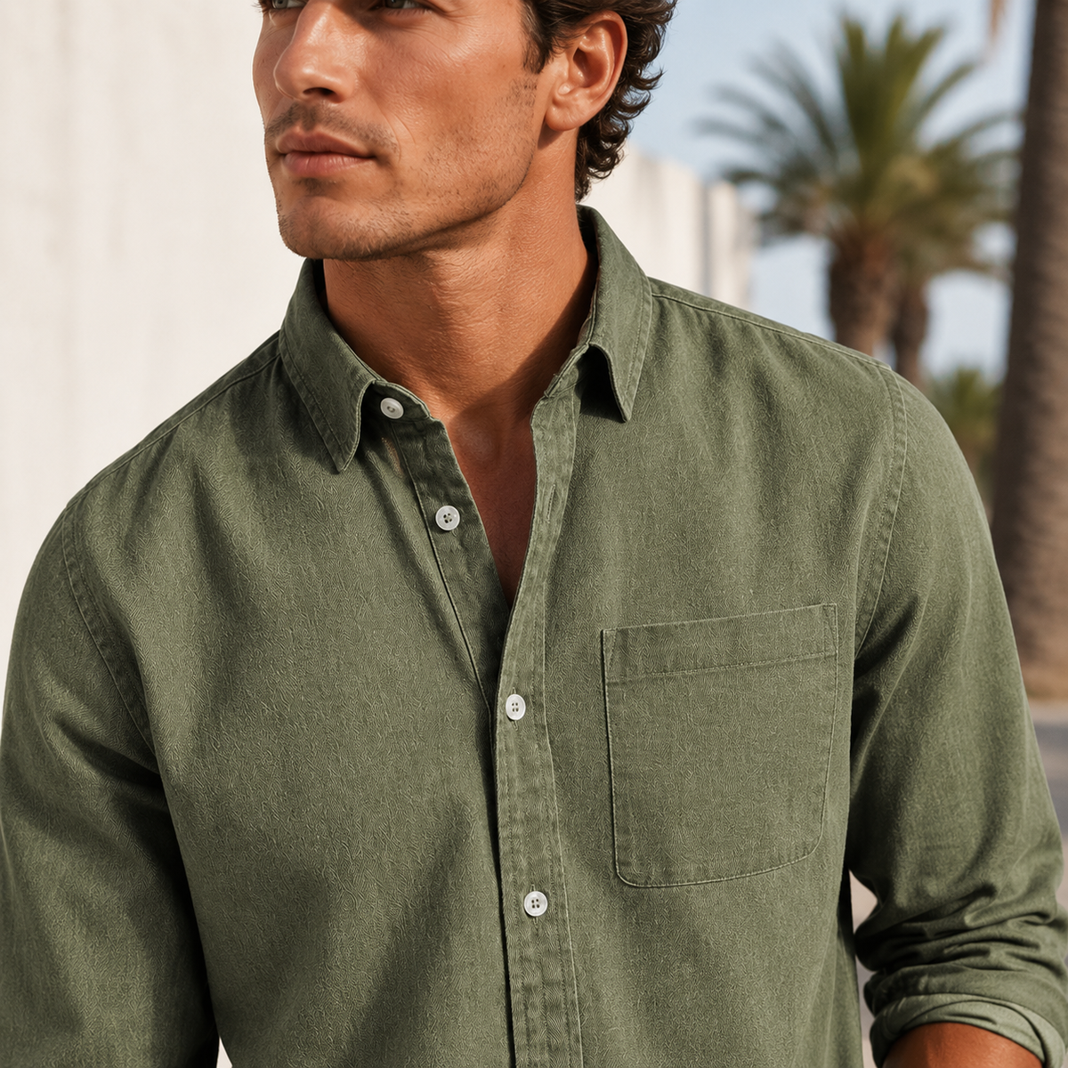 Wynford - Camisa Informal con Botones