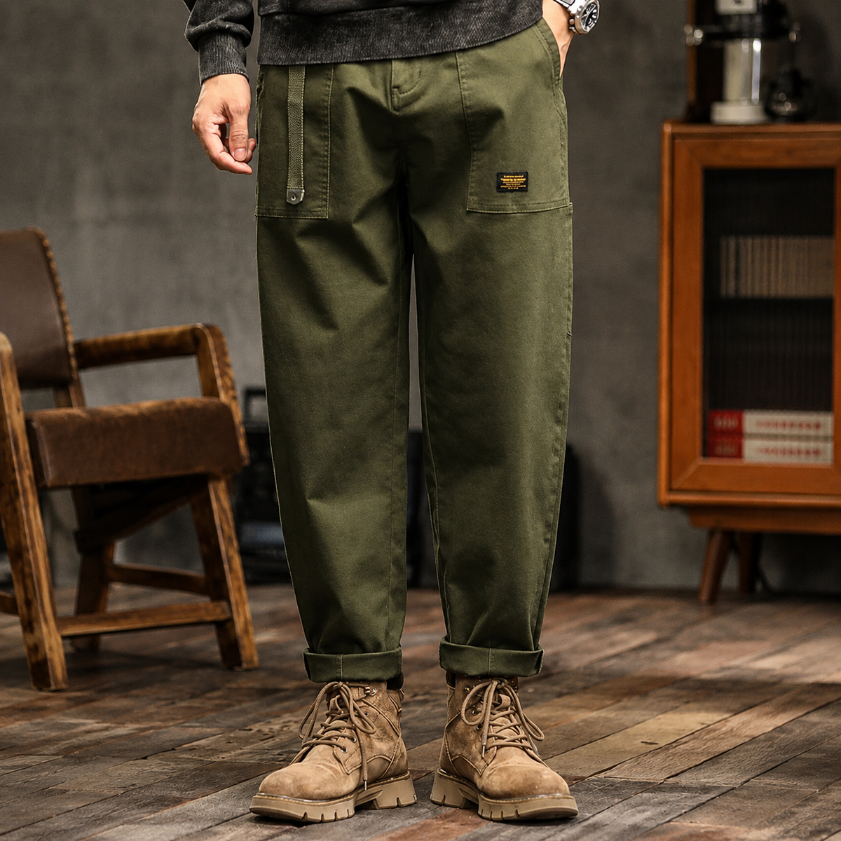 Clyde - Pantalones de Corte Suelto con Estilo Retro