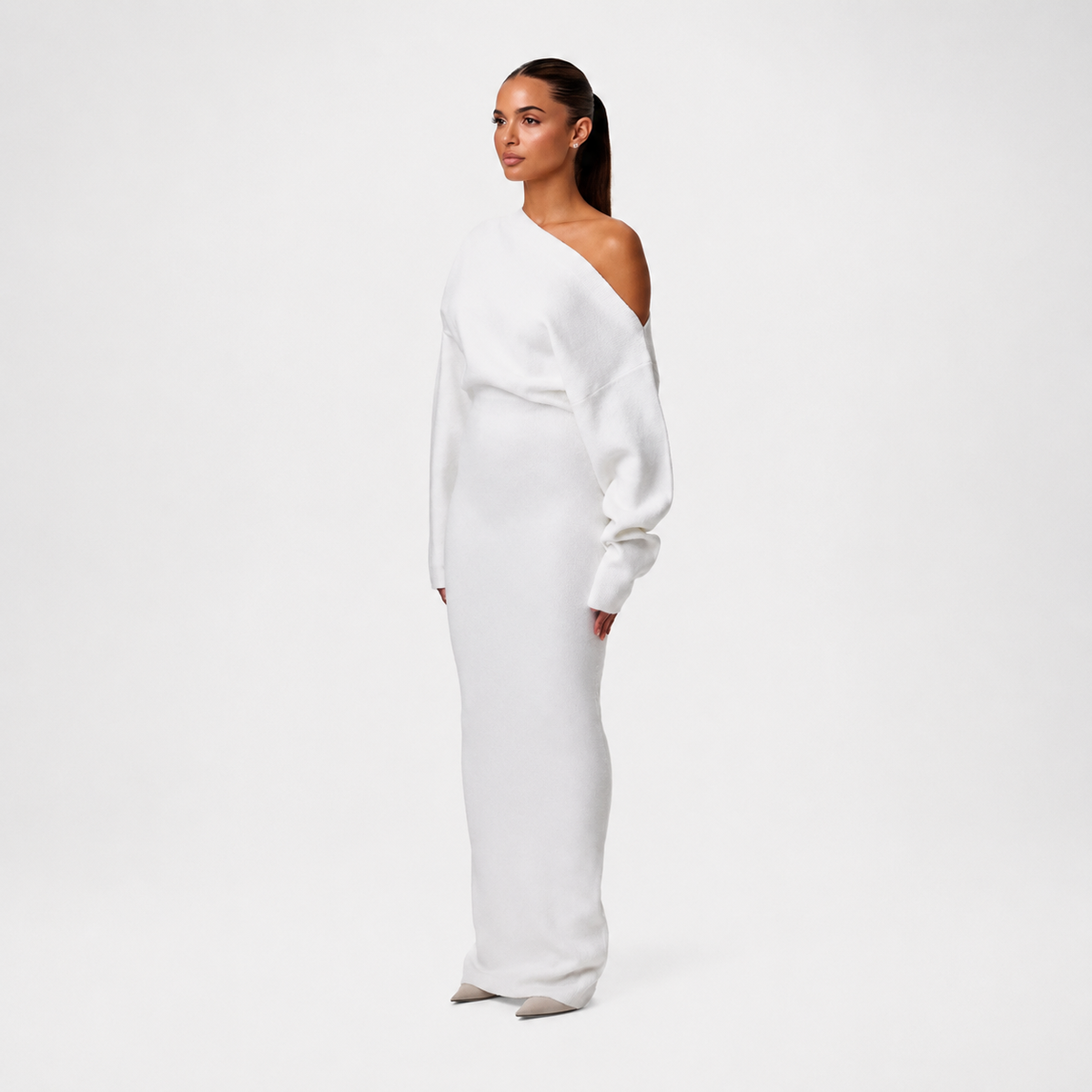 Tahlia - Vestido Maxi de Un Solo Hombro Elegante