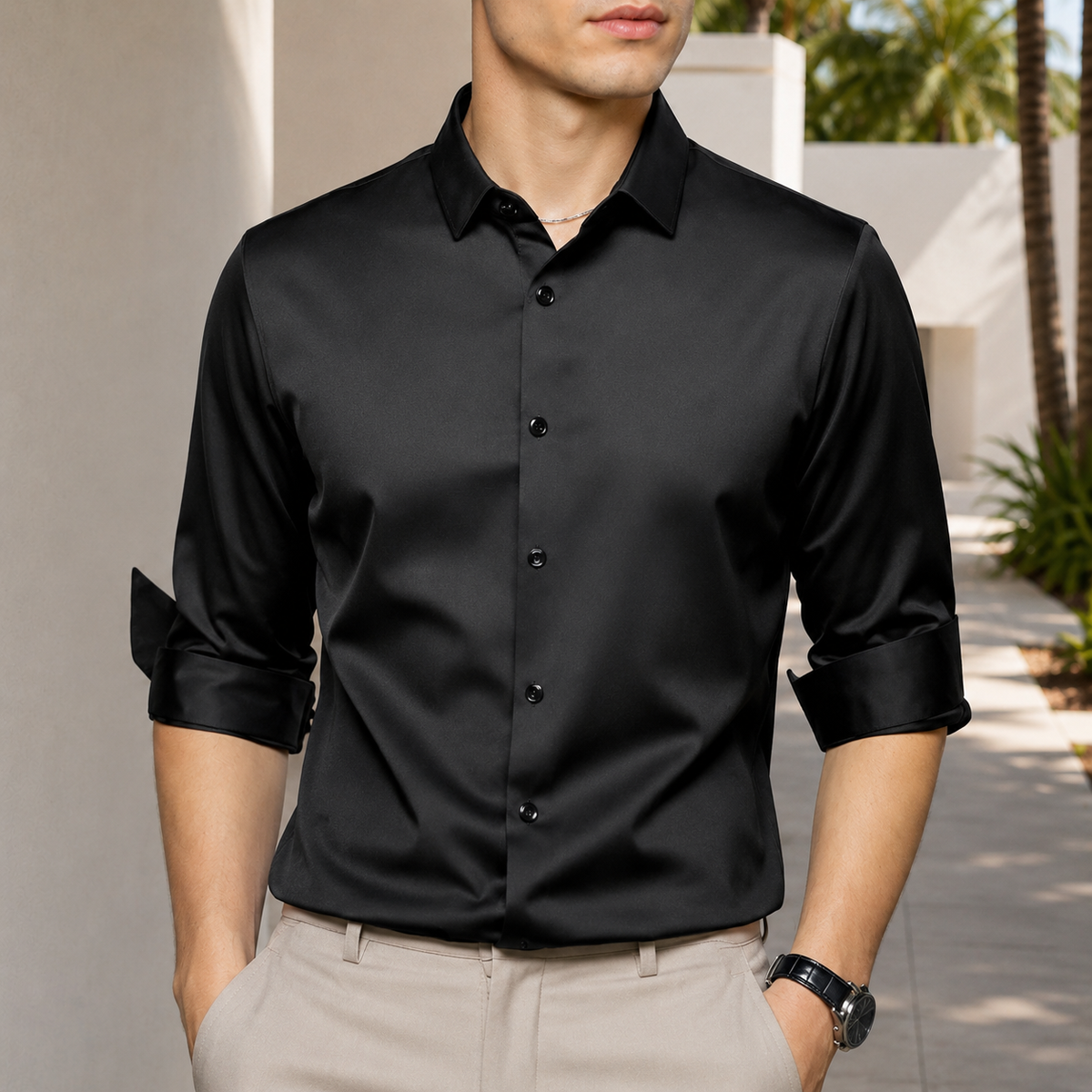 Esmaeel - Polo Casual Sin Arrugas
