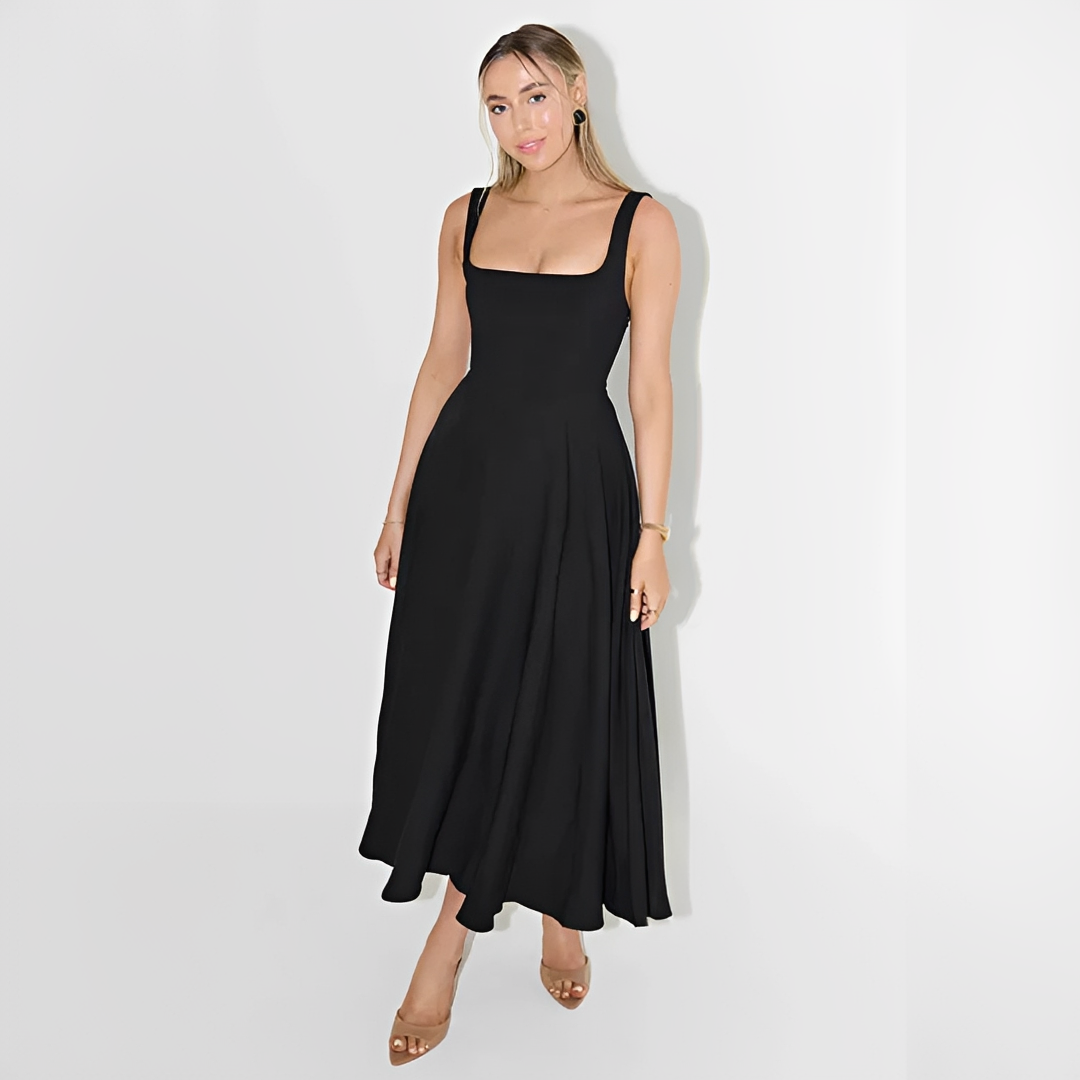 Yarabelle - Vestido Midi Sofisticado con Tirantes