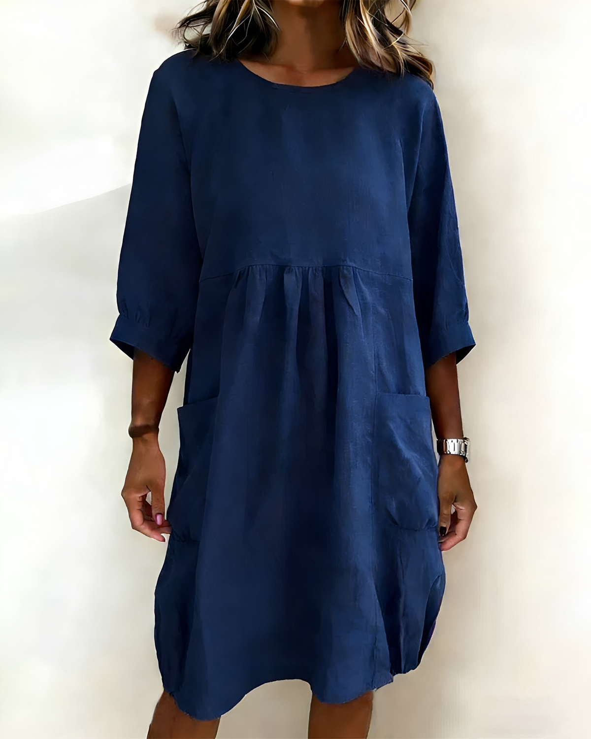 Shadia - Vestido Midi de Corte Amplio Casual