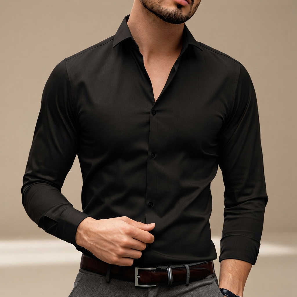 Percy - Polo de Manga Larga Casual