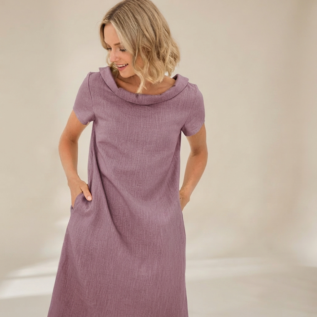 Laurette - Vestido Informal de Corte Holgado