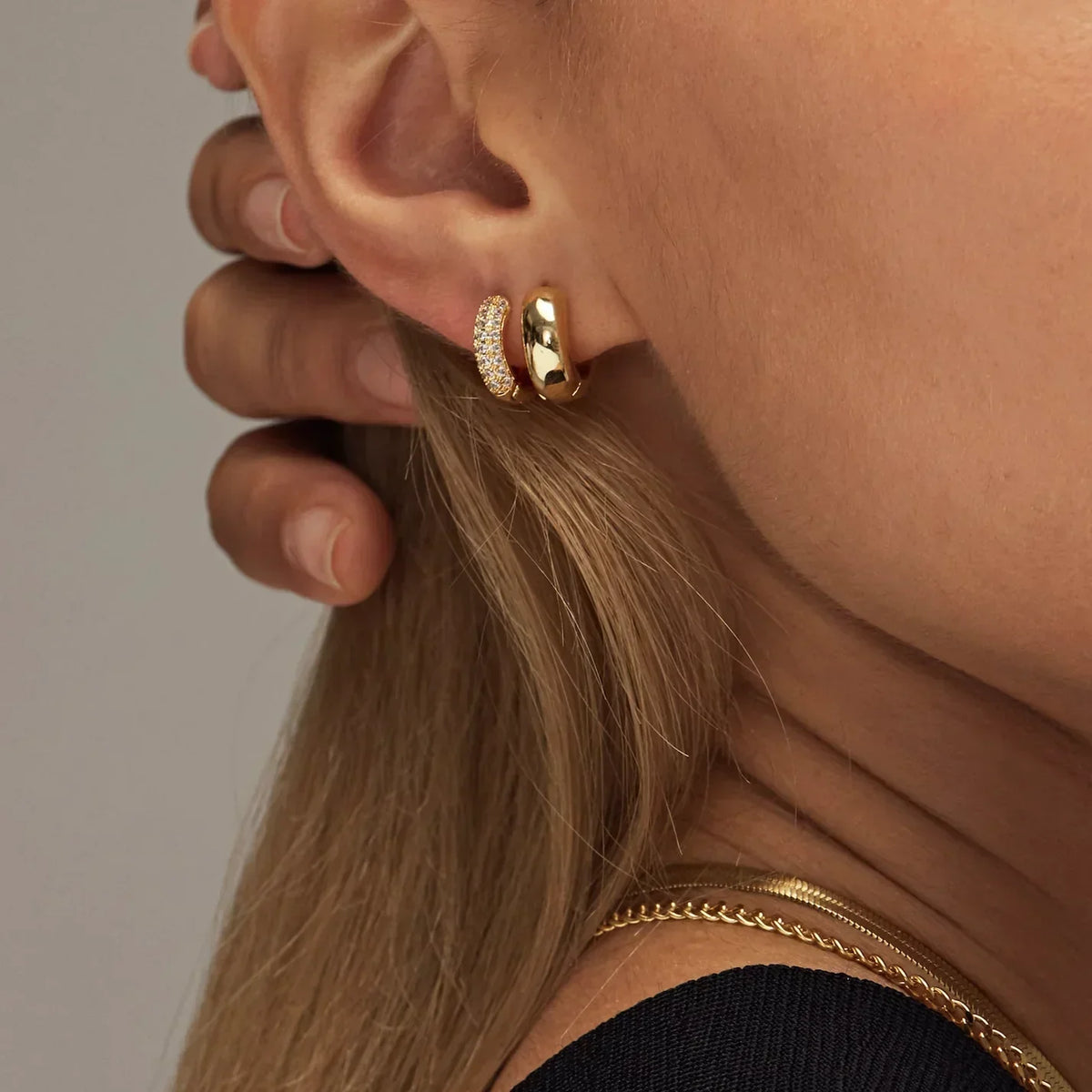 Keira – Aros amplios de oro