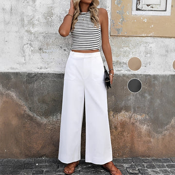 Sofia - Pantalones Relajados de Tiro Alto
