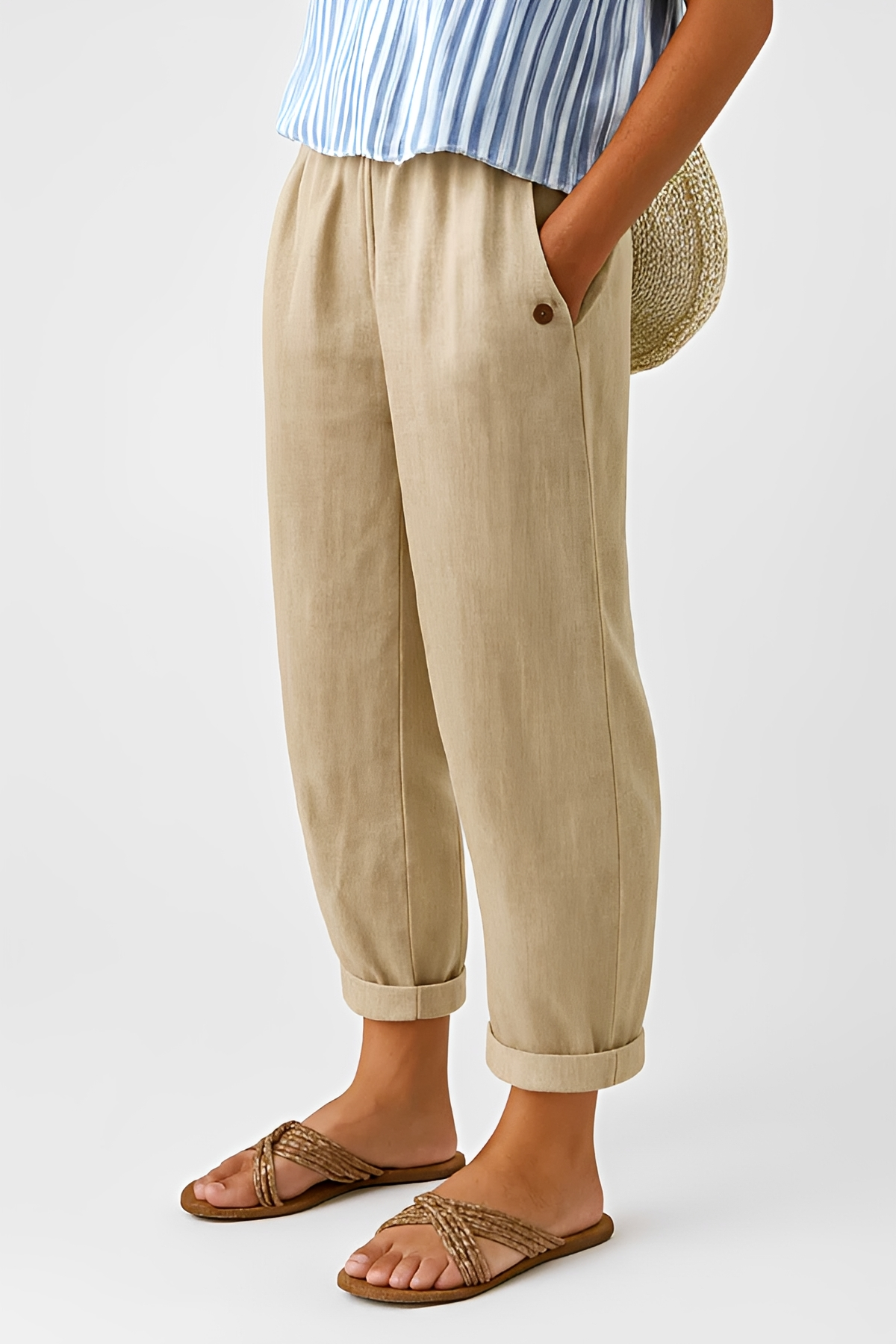 Yunie - Pantalones Cómodos con Cintura Ajustable