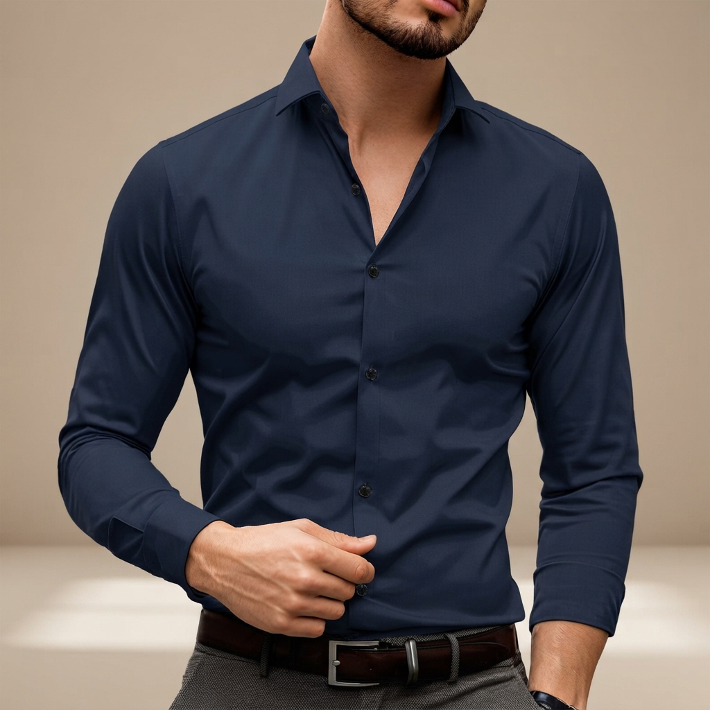 Percy - Polo de Manga Larga Casual