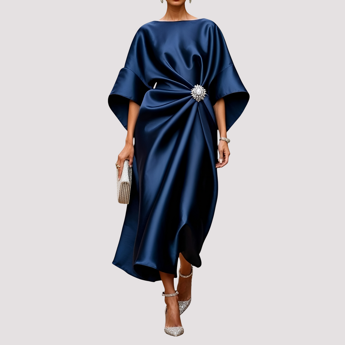 Kay - Vestido Midi Envolvente Elegante