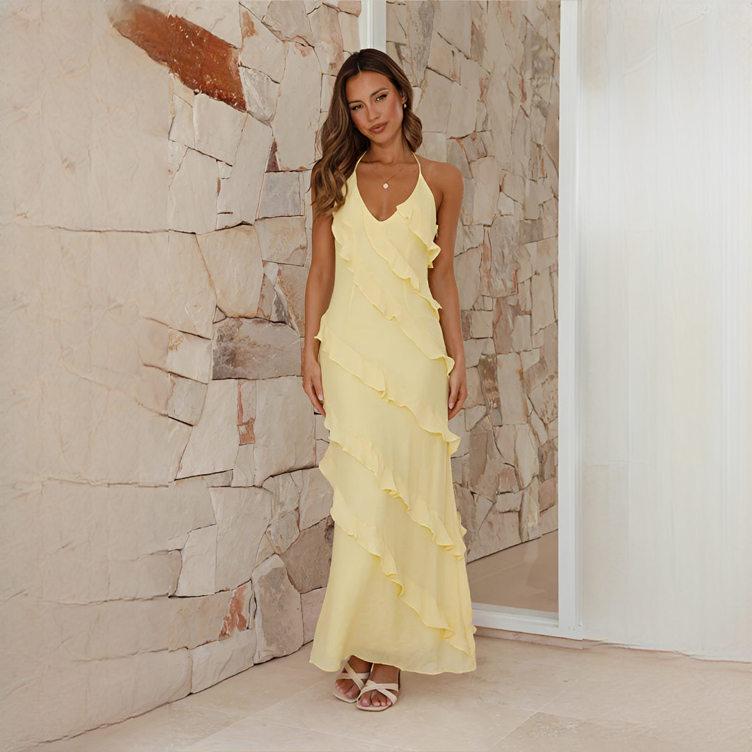 Latresia - Vestido Halter Estiloso y Chic