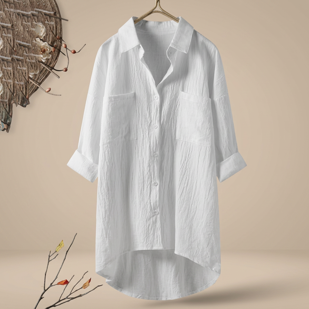 Jacient - Camisa de Botones de Corte Suelto