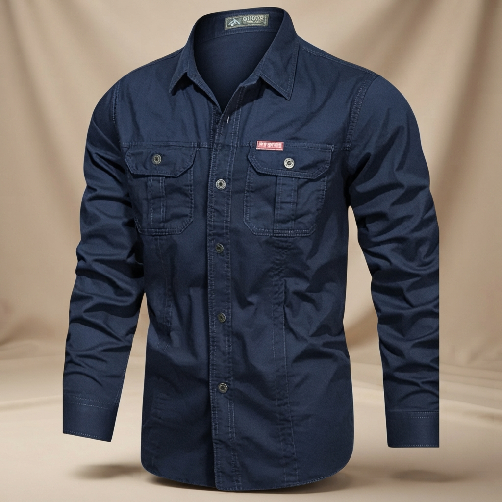 Hayden - Camisa Cargo de Manga Larga con Varios Bolsillos