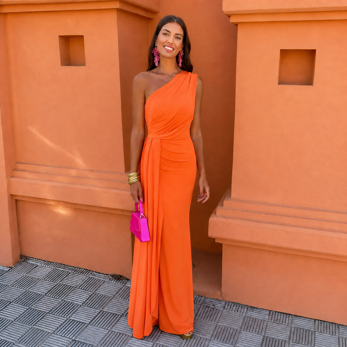 Mallory - Vestido Sofisticado de Un Solo Hombro