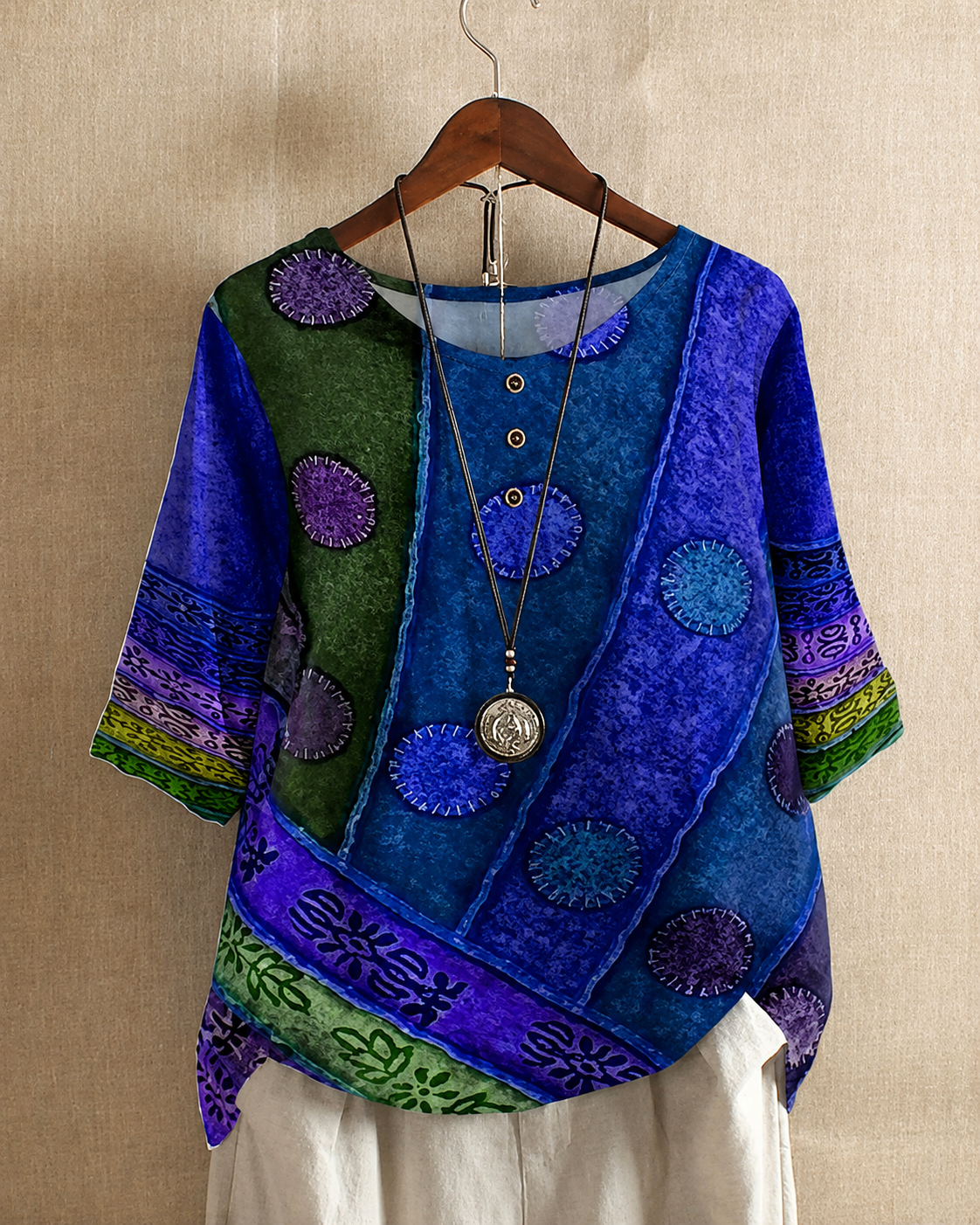 Ferlisha - Blusa Moderna y Holgada