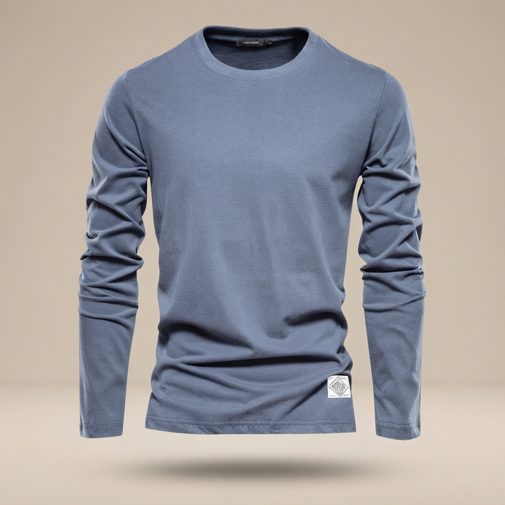 Nelson - Playera Casual con Cuello Redondo