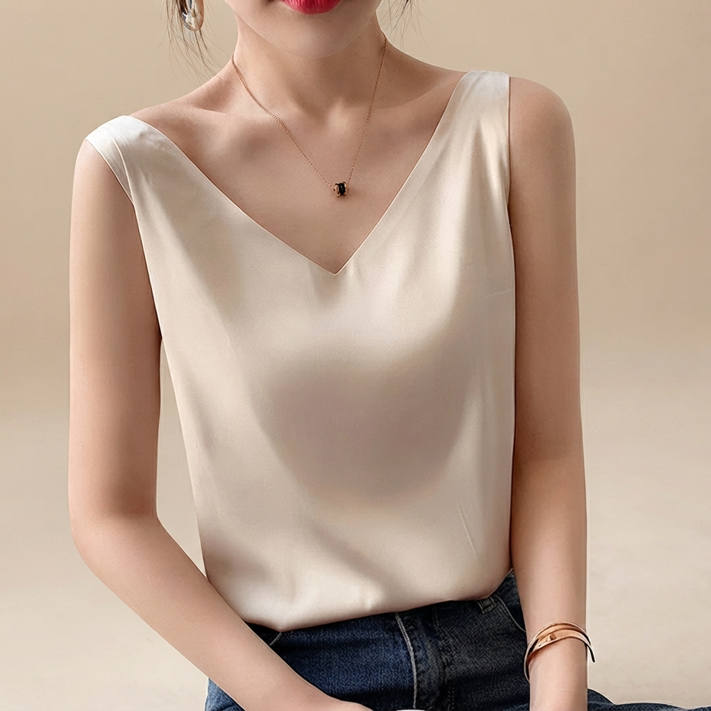 Trina - Blusa Elegante con Escote en V