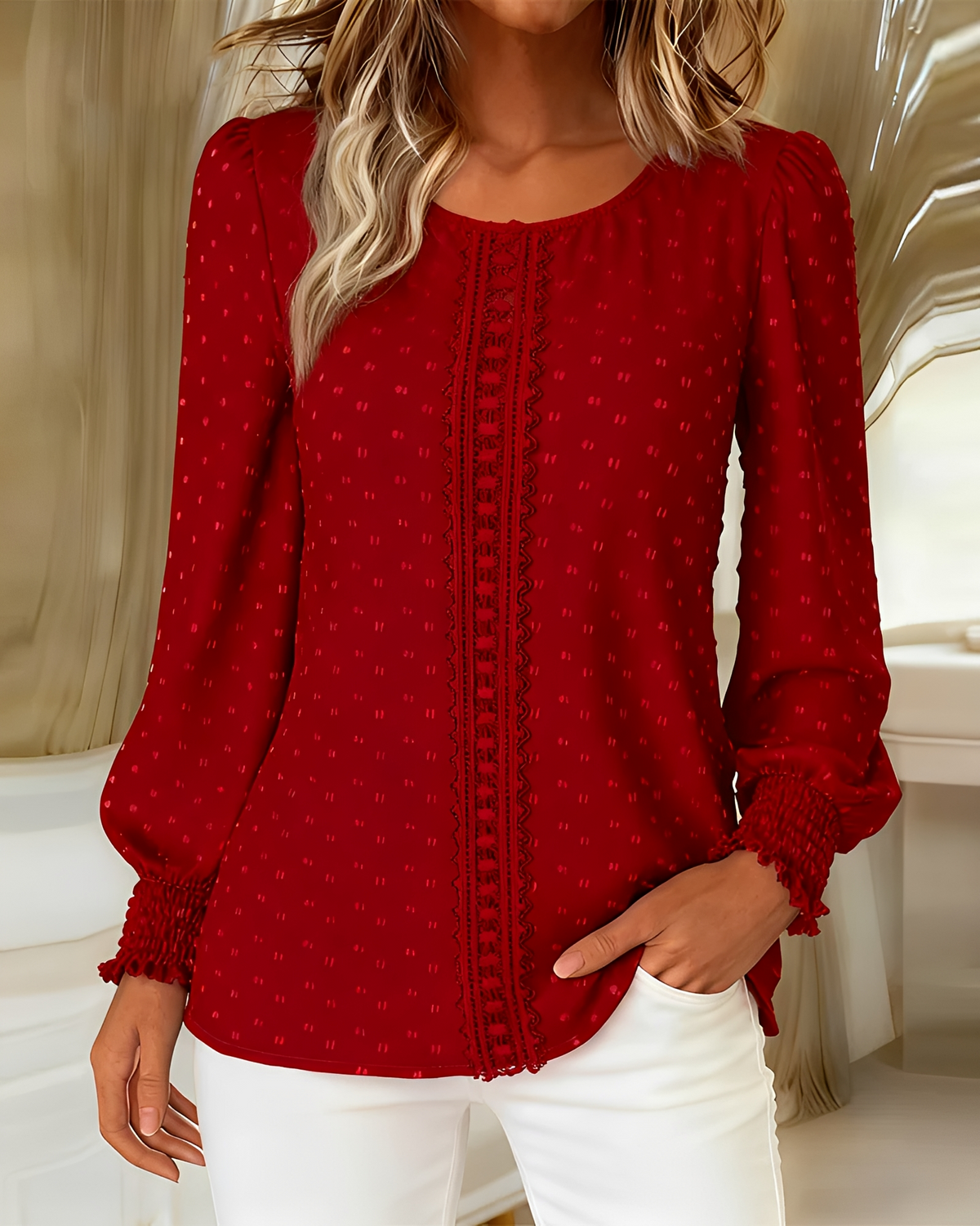 Chanita - Blusa con Volantes de Moda