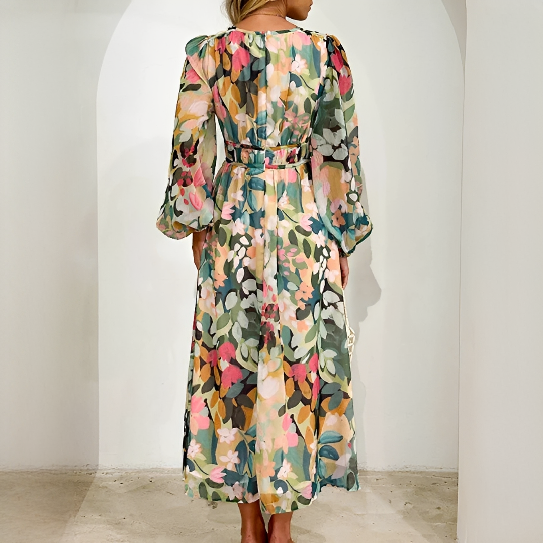Kiara - Vestido Elegante Con Mangas Largas y Holgado