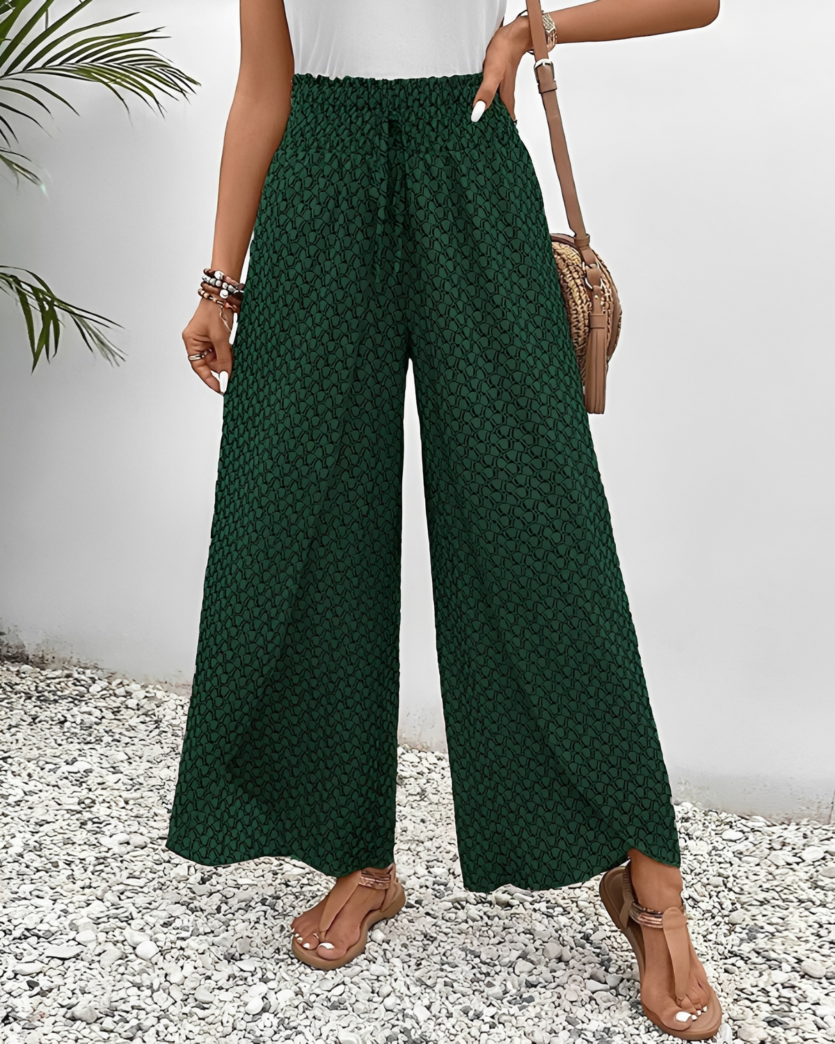 Stéphane - Pantalones Amplios y Cómodos de Pierna Ancha