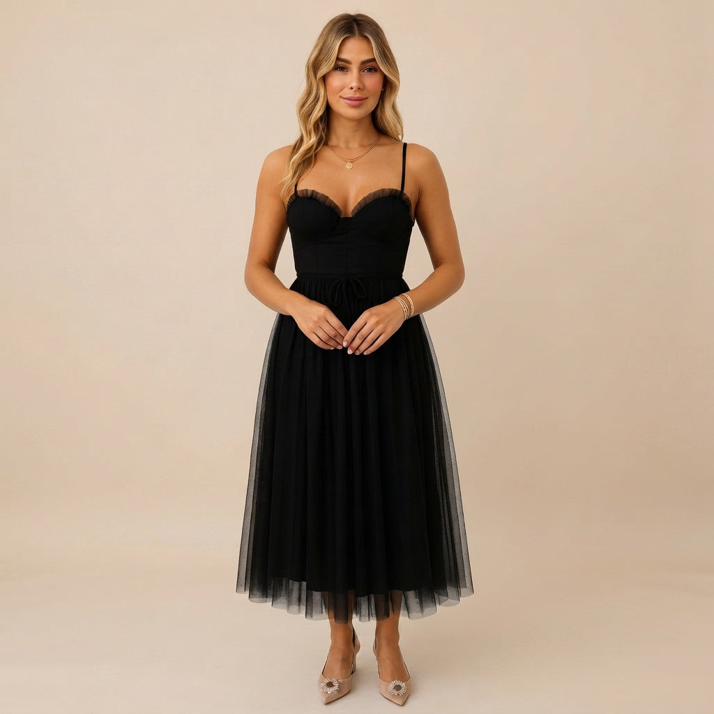 Cynthia - Vestido Midi Sofisticado y Chic