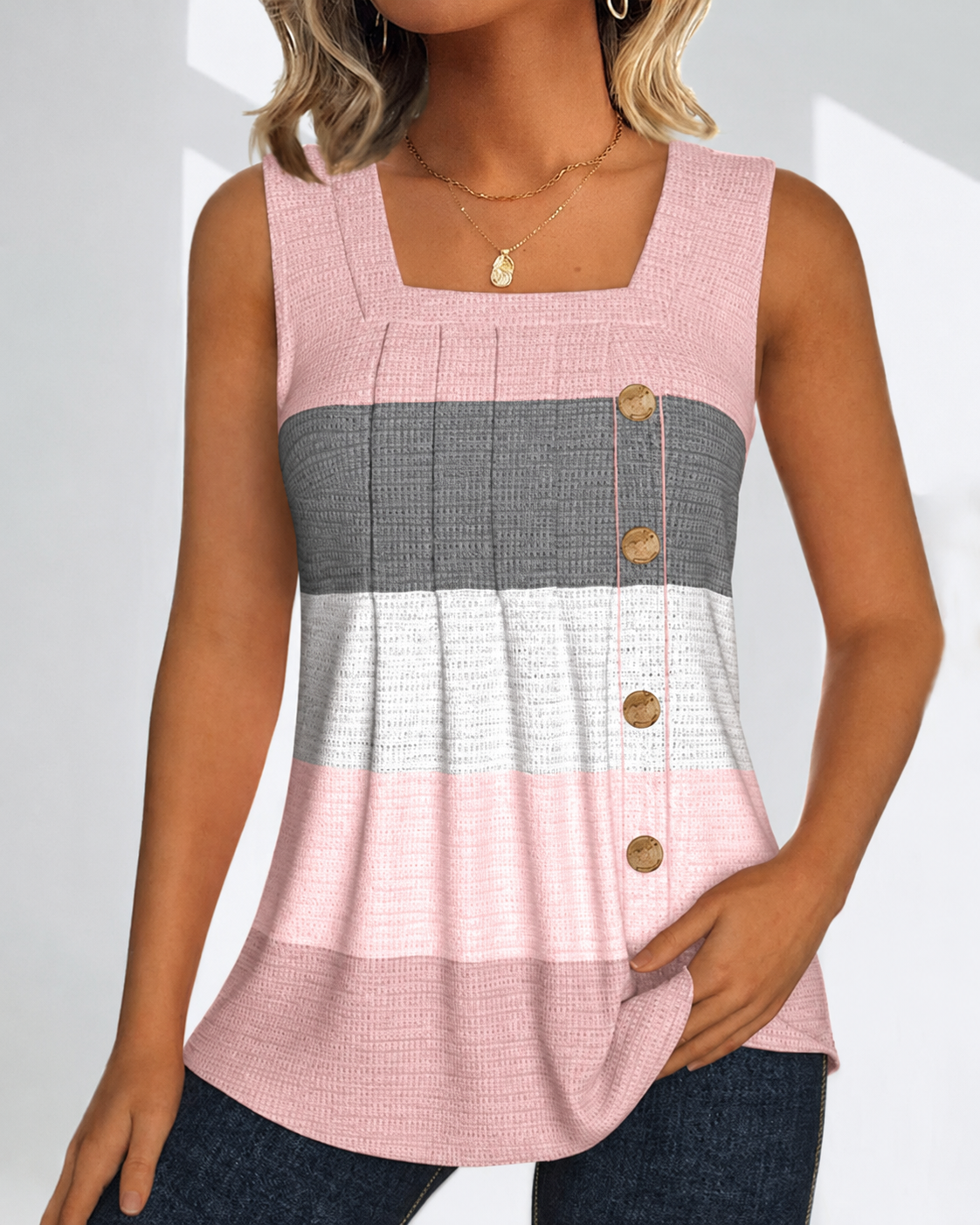 Panbela - Blusas Plisadas a Rayas