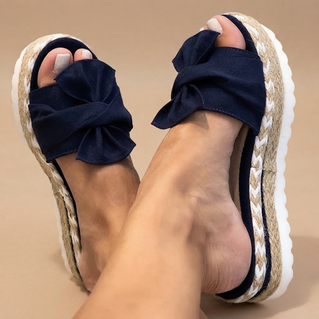 Claudia - Sandalias Chic con Lazo