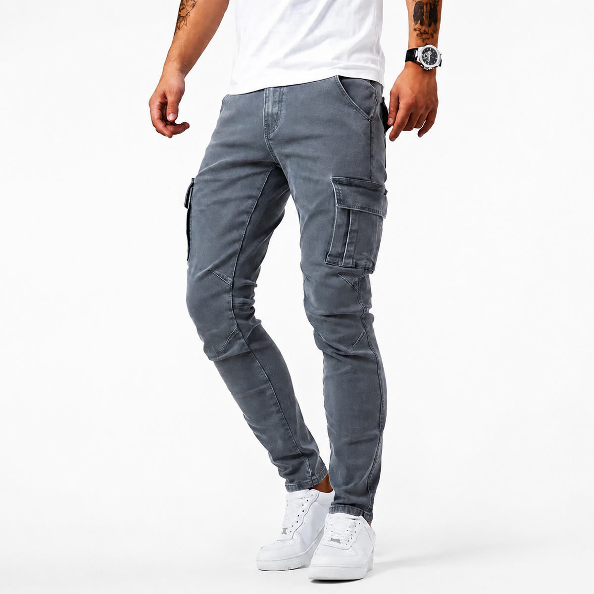 Zilton - Pantalones Cargo Ceñidos Casuales
