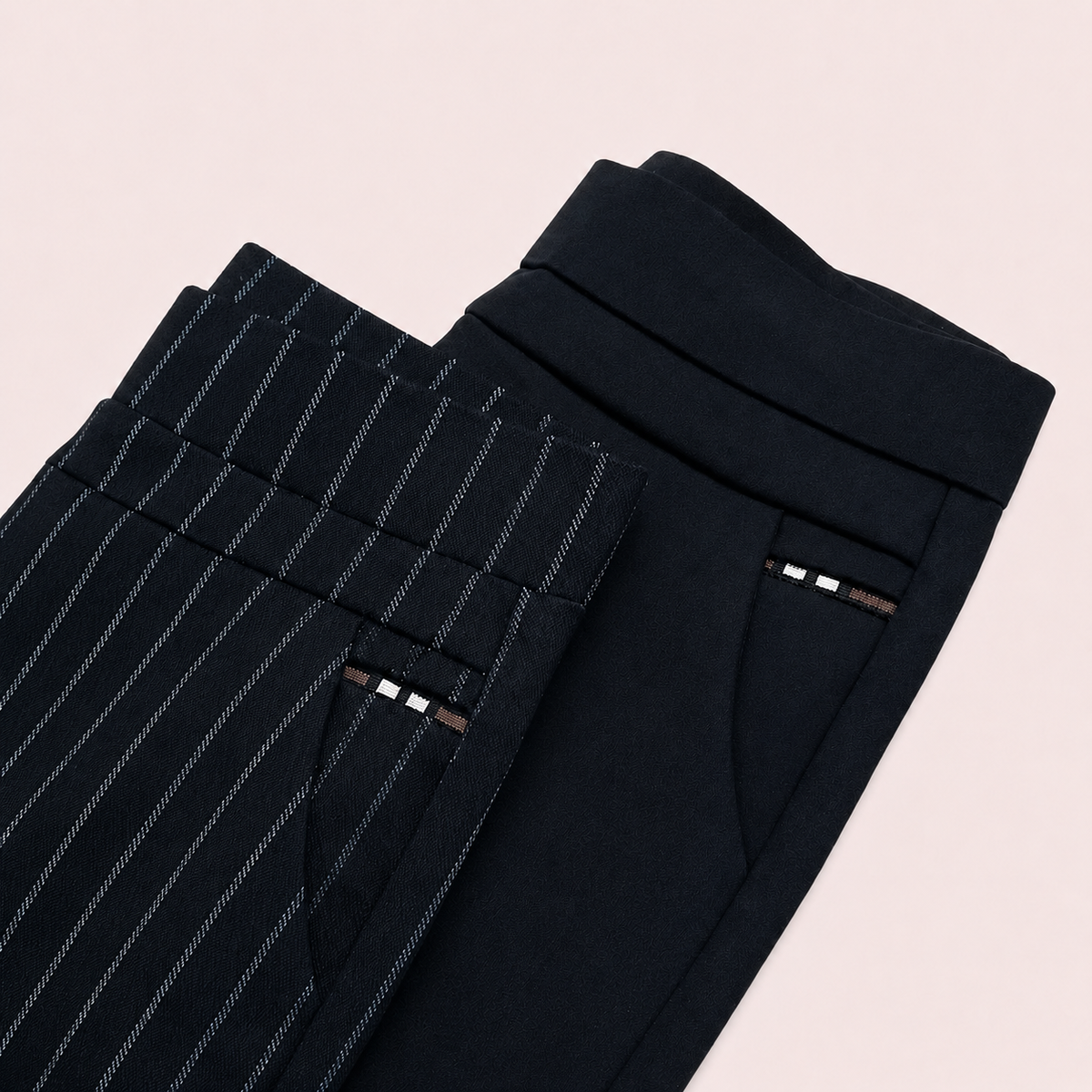 Marga - Pantalones Rectos con Cintura Flexible