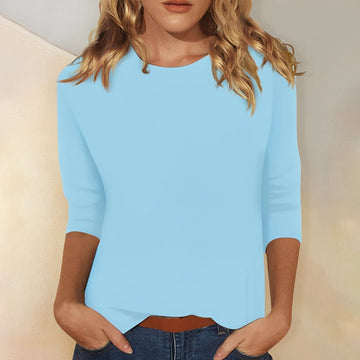 Katherina - Camiseta cómoda de cuello redondo