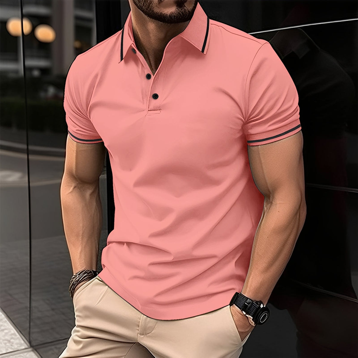 Frank - Camisa Polo con Solapa Elegante