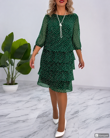 Carey - Vestido Elegante de Lunares