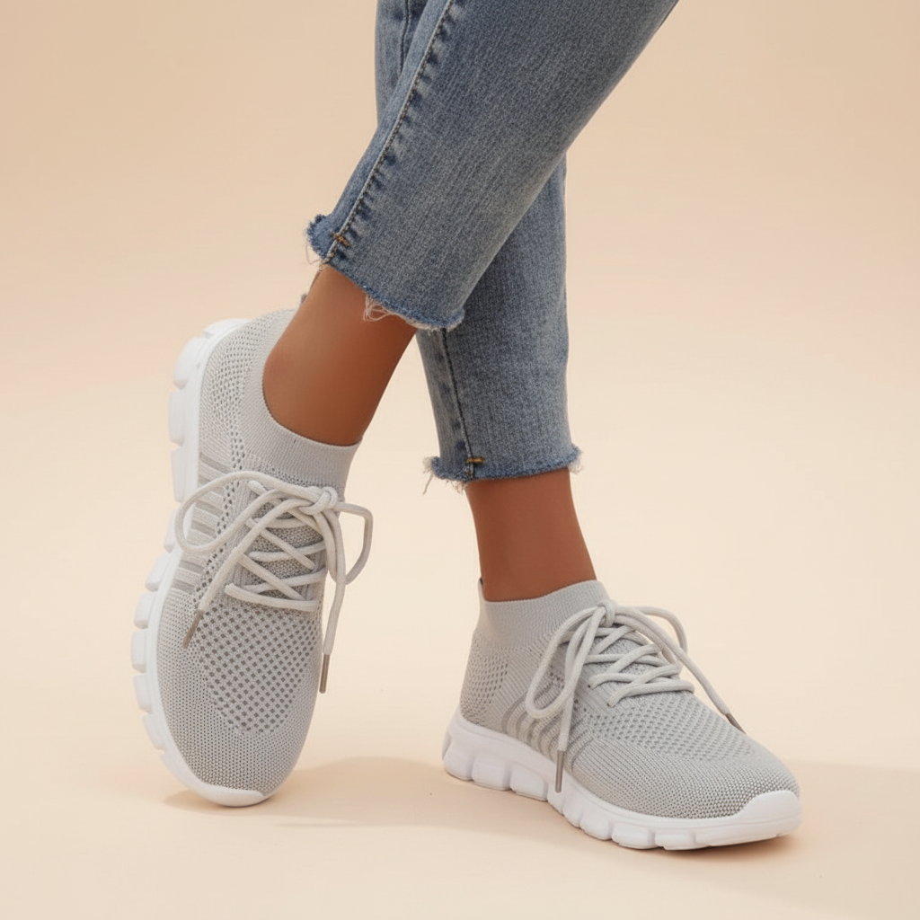 Vicky - Zapatillas con Cordones y Transpirables