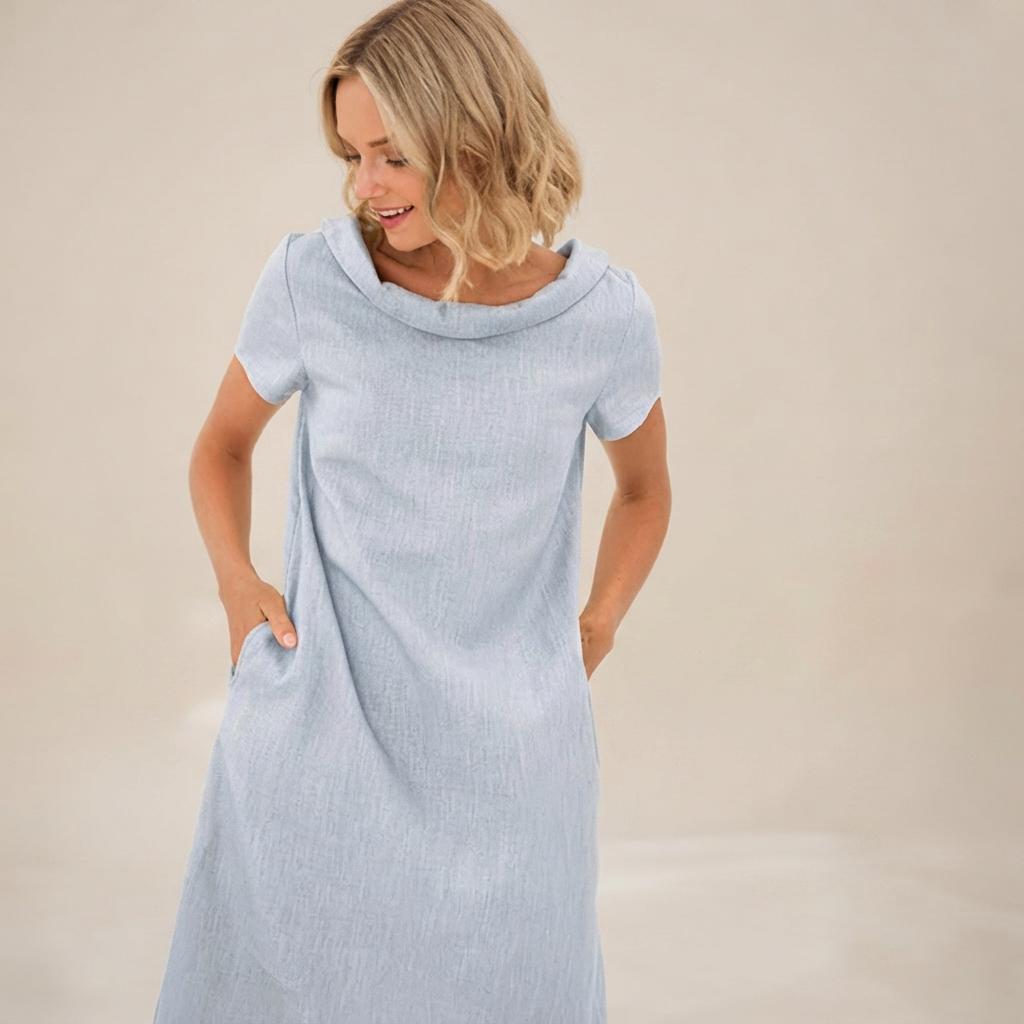 Laurette - Vestido Informal de Corte Holgado