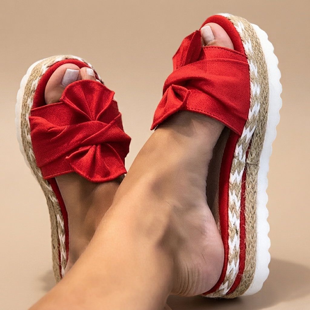 Claudia - Sandalias Chic con Lazo