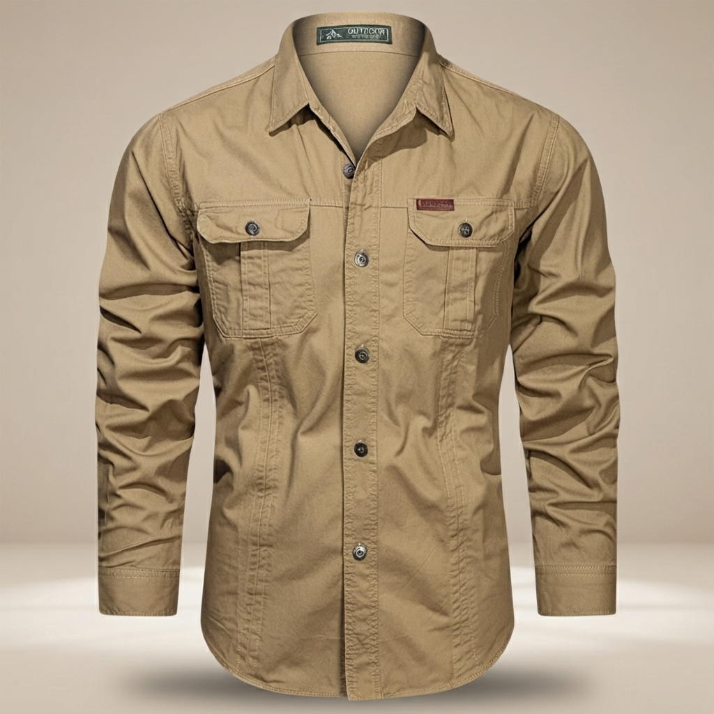 Hayden - Camisa Cargo de Manga Larga con Varios Bolsillos
